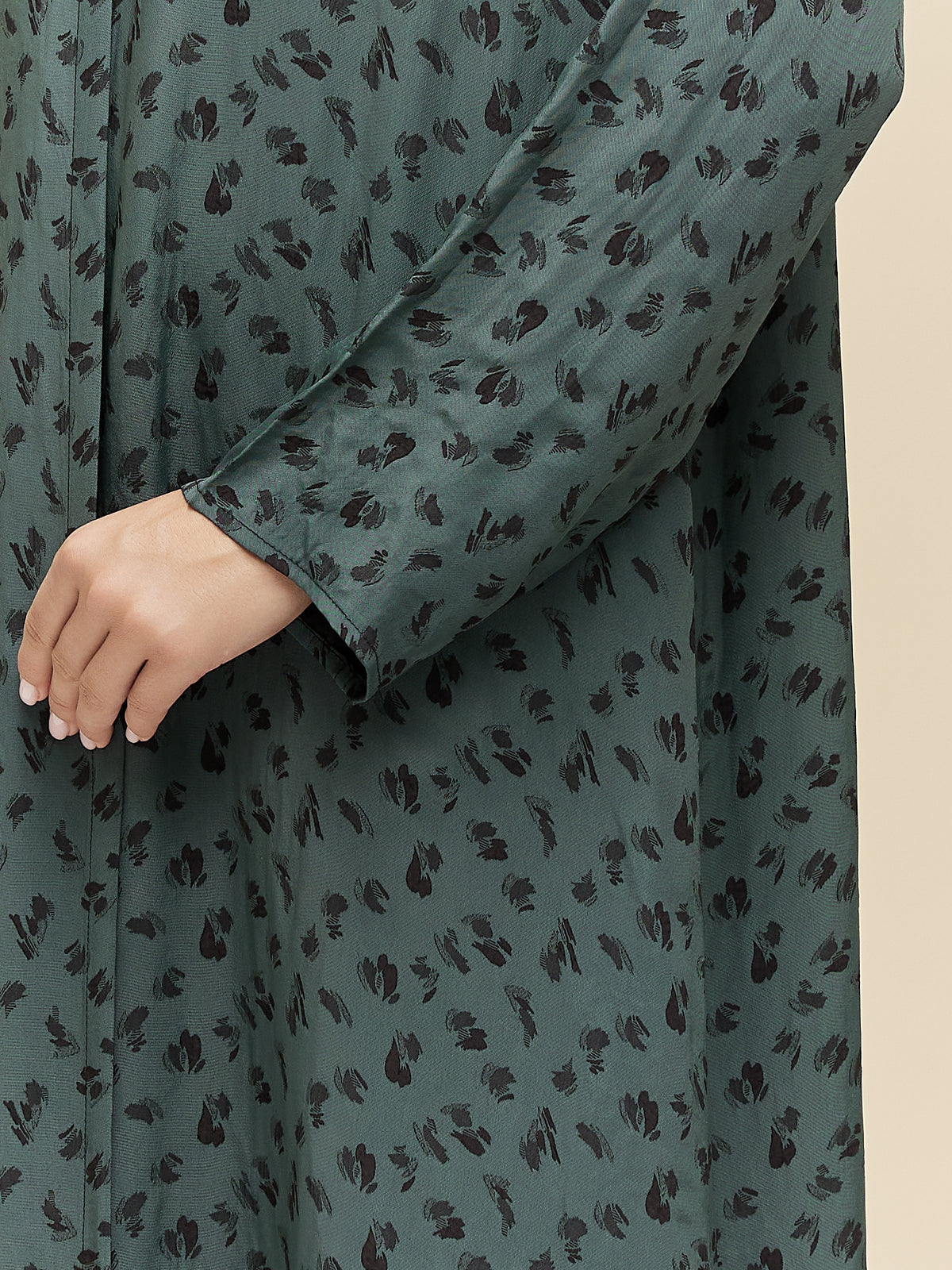 CALISTA - JACQUARD - GREEN BLACK
