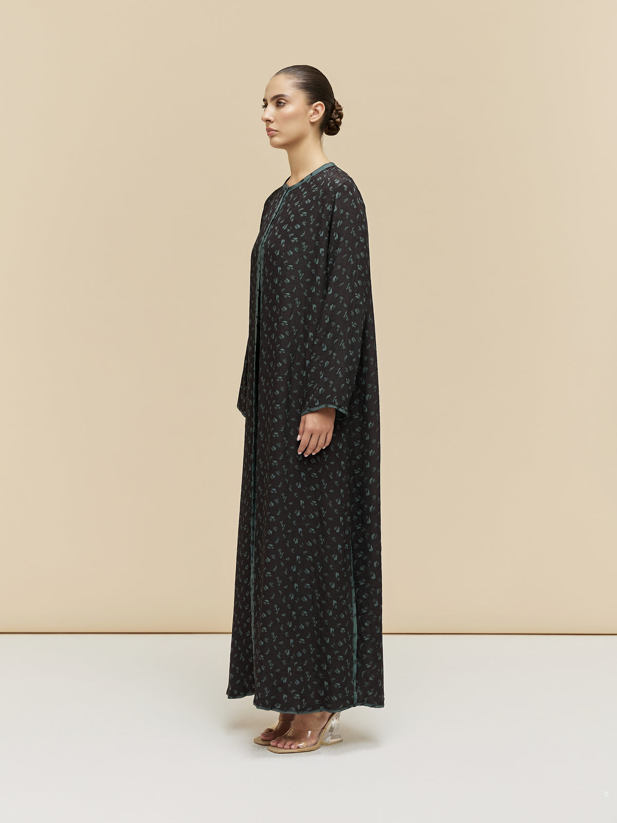 CALISTA - JACQUARD - GREEN BLACK