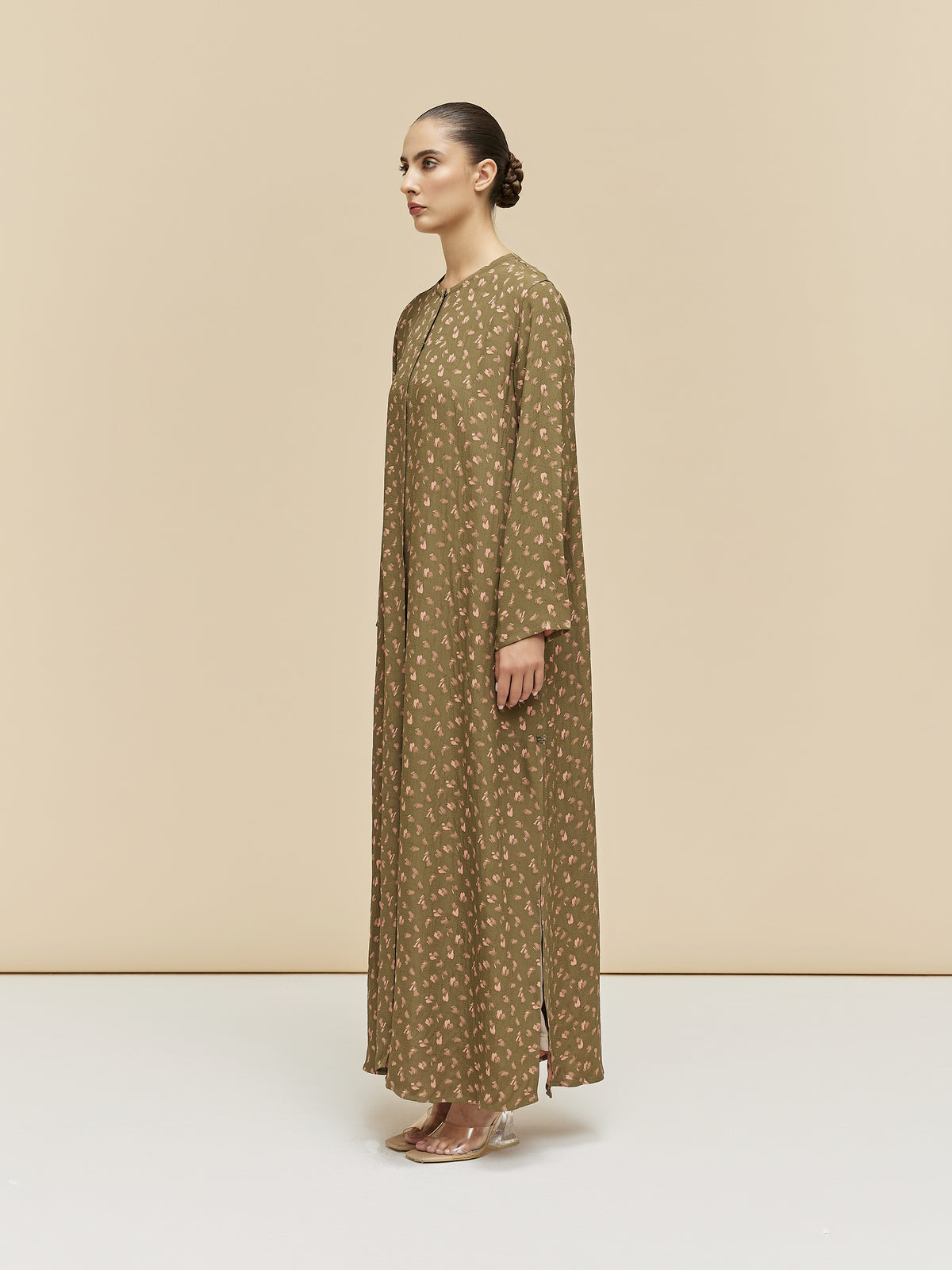 CALISTA - JACQUARD - OLIVE PEACH