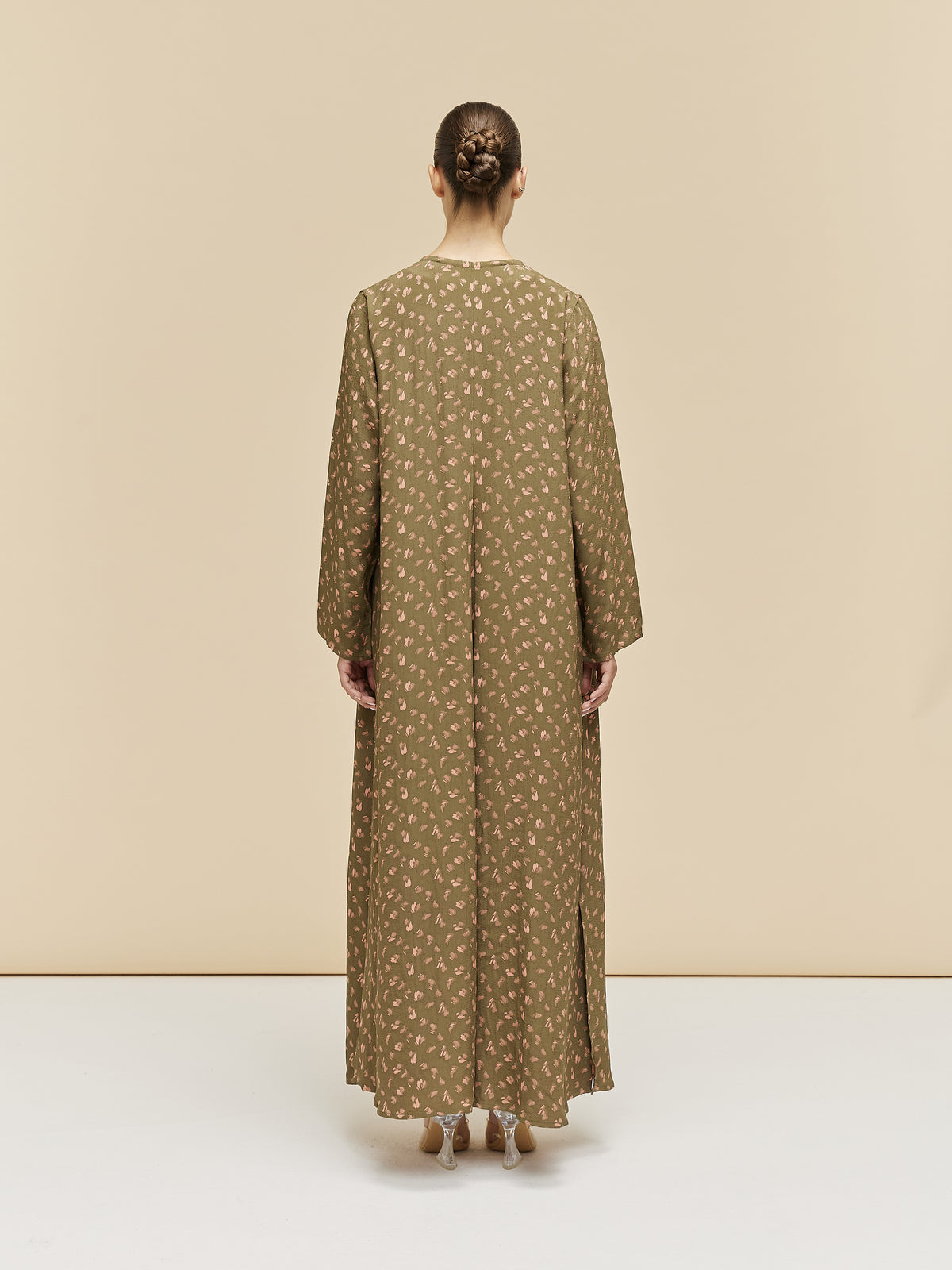 CALISTA - JACQUARD - OLIVE PEACH