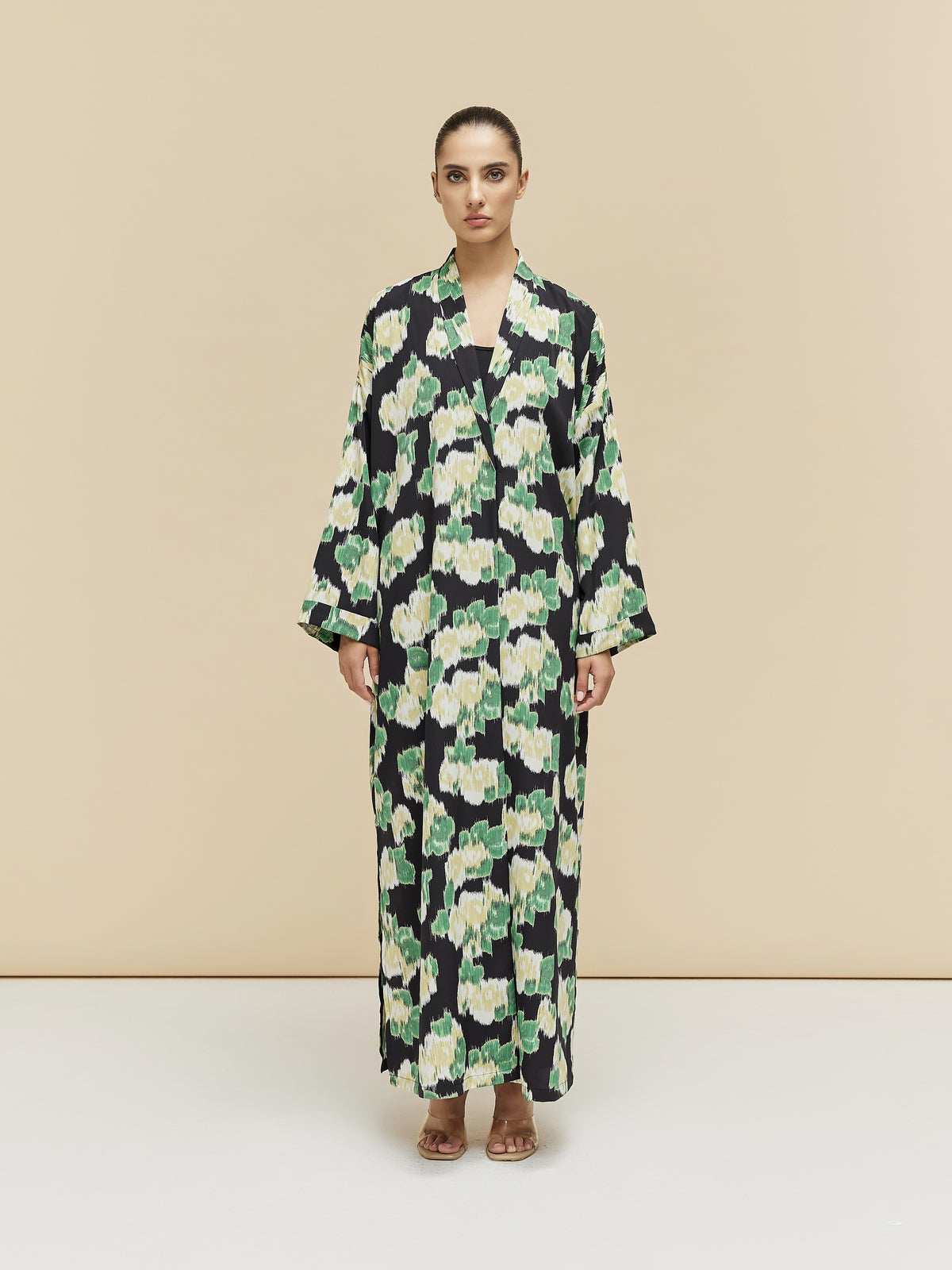 ELARIA - FLORAL - BLACK GREEN