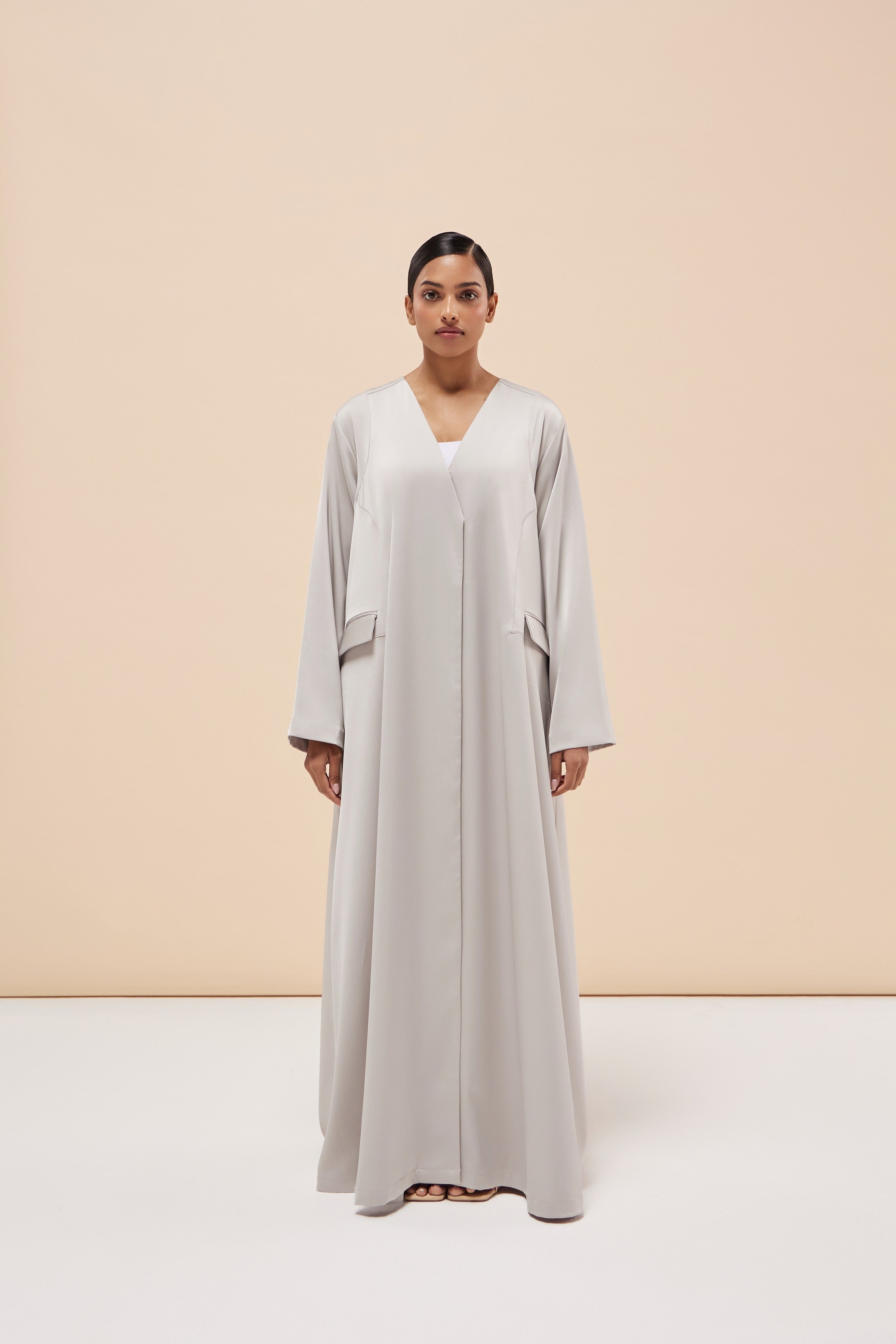 Vivia - Double Sided Satin - Gray