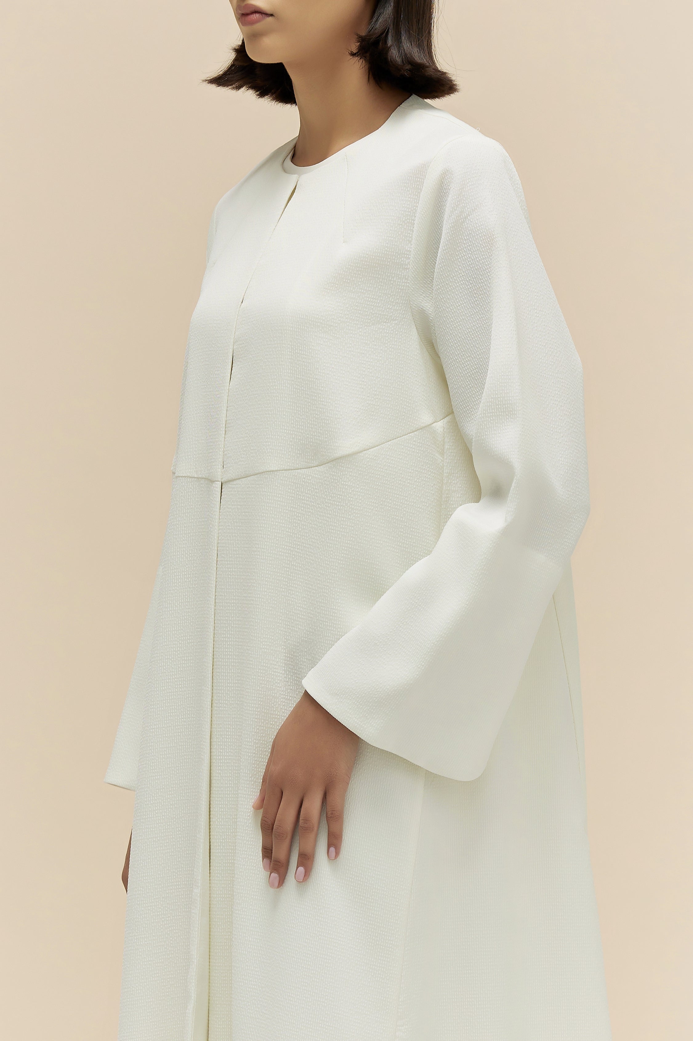 CALLIE - TEXTURED STRIPE - CREAM