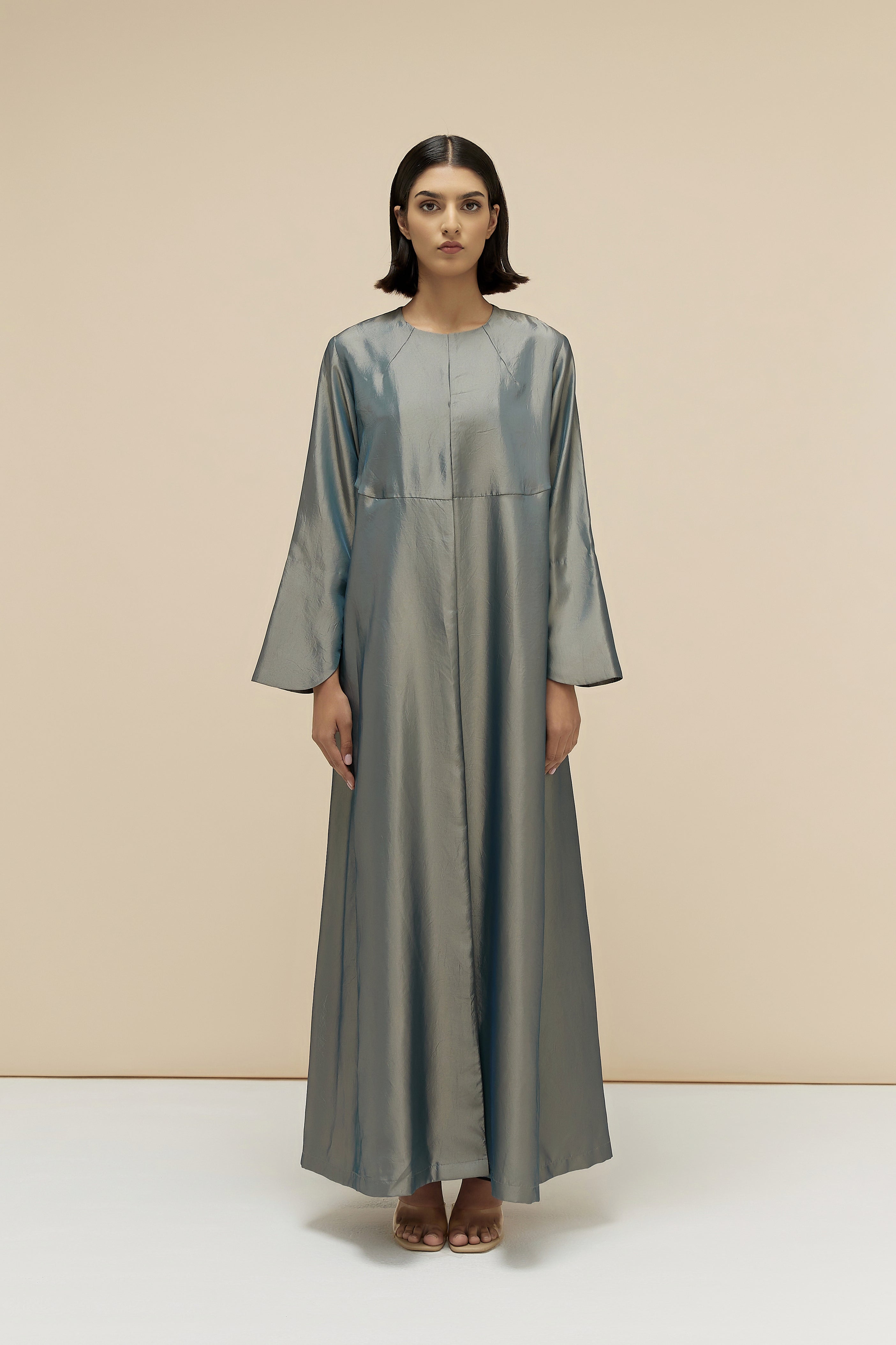 CALLIE - VISCOSE SATIN - MOSS