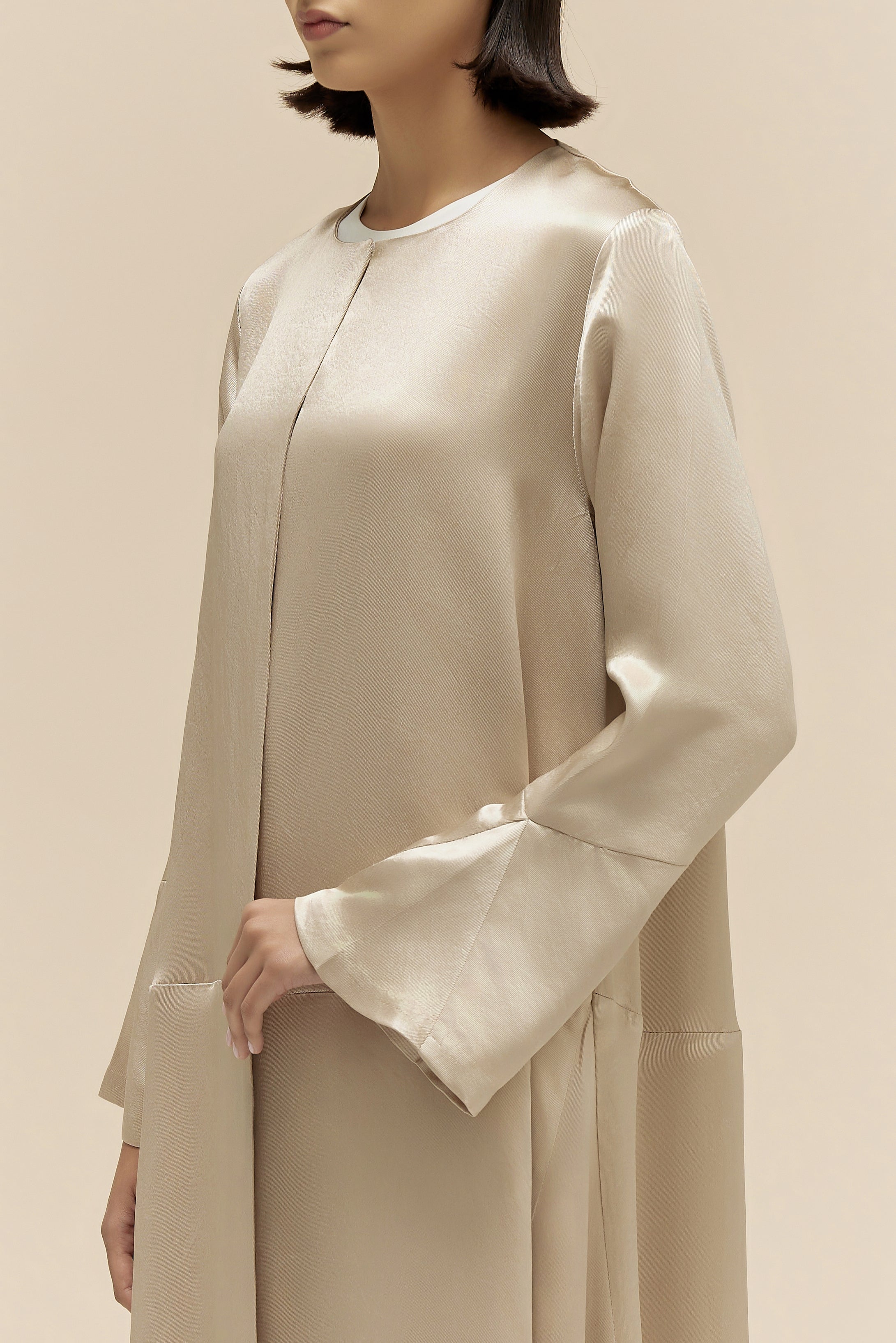 OLIVIA - TEXTURED SATIN - GOLD