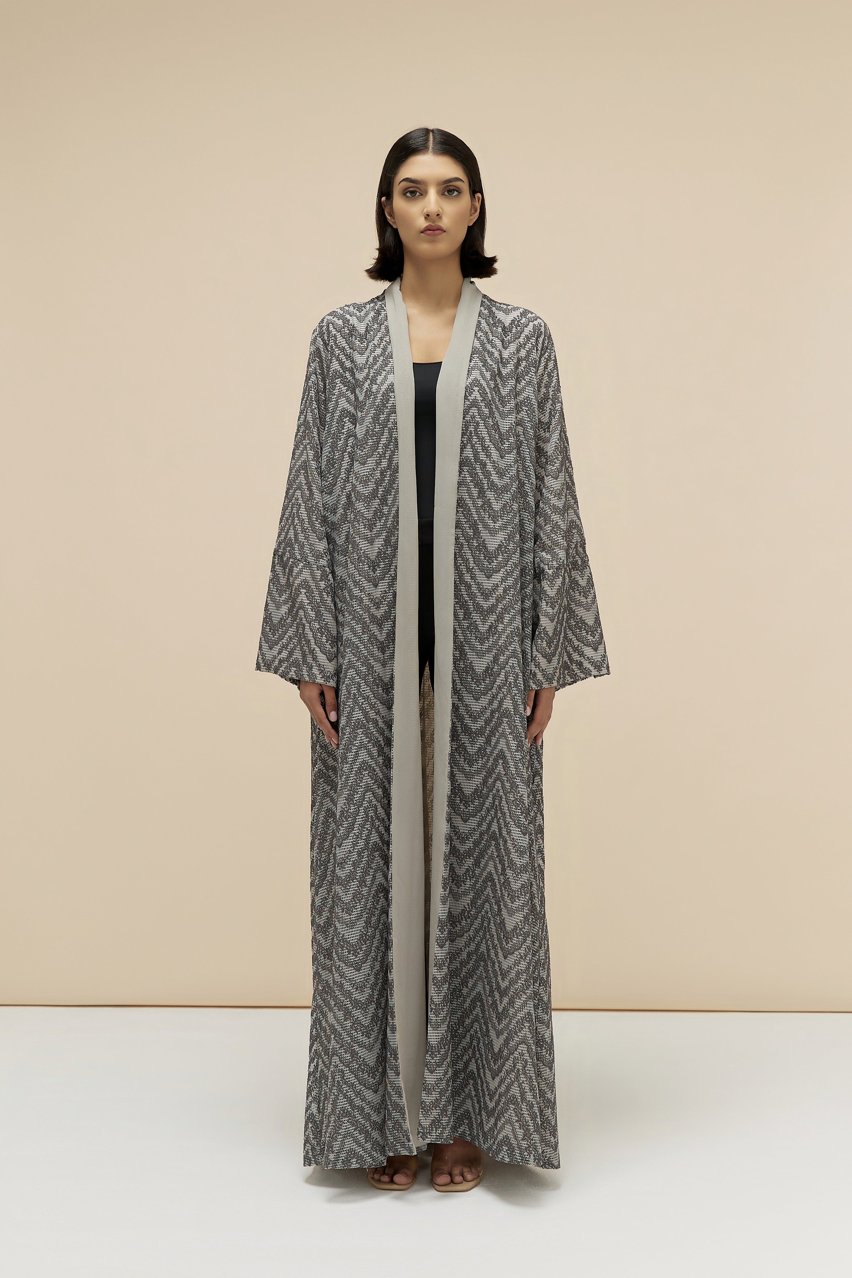 PHOEBE - FLORAL LACE - GRAY