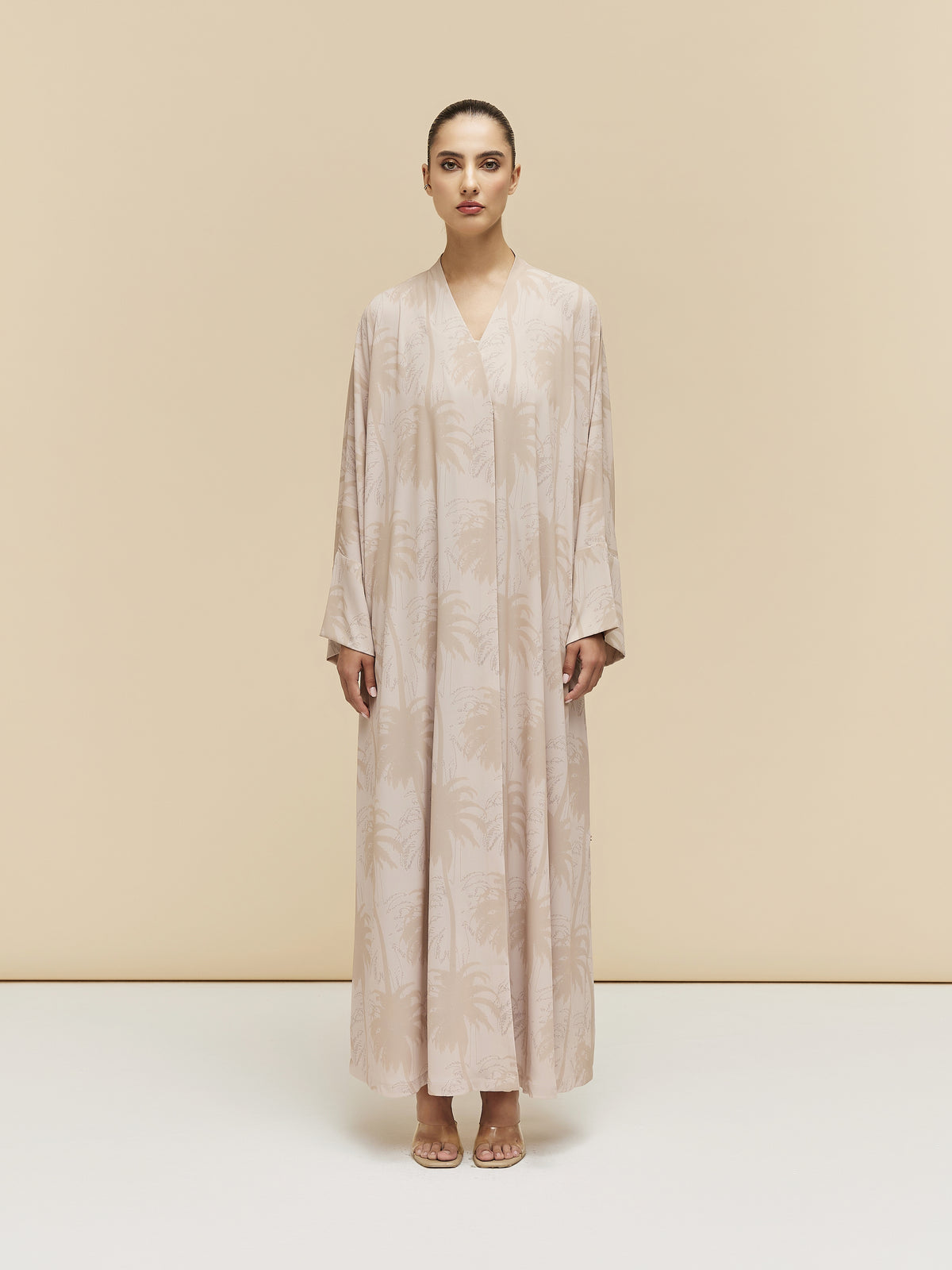 ZARELLE - GGT PALM PRINT - BEIGE
