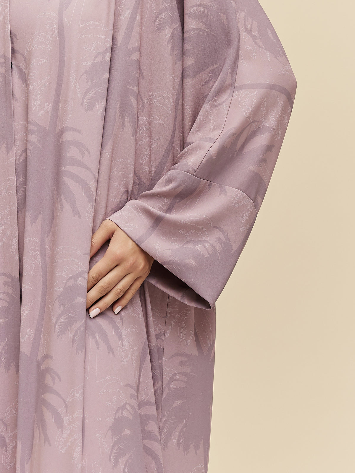 ZARELLE - GGT PALM PRINT - DUSTY PINK
