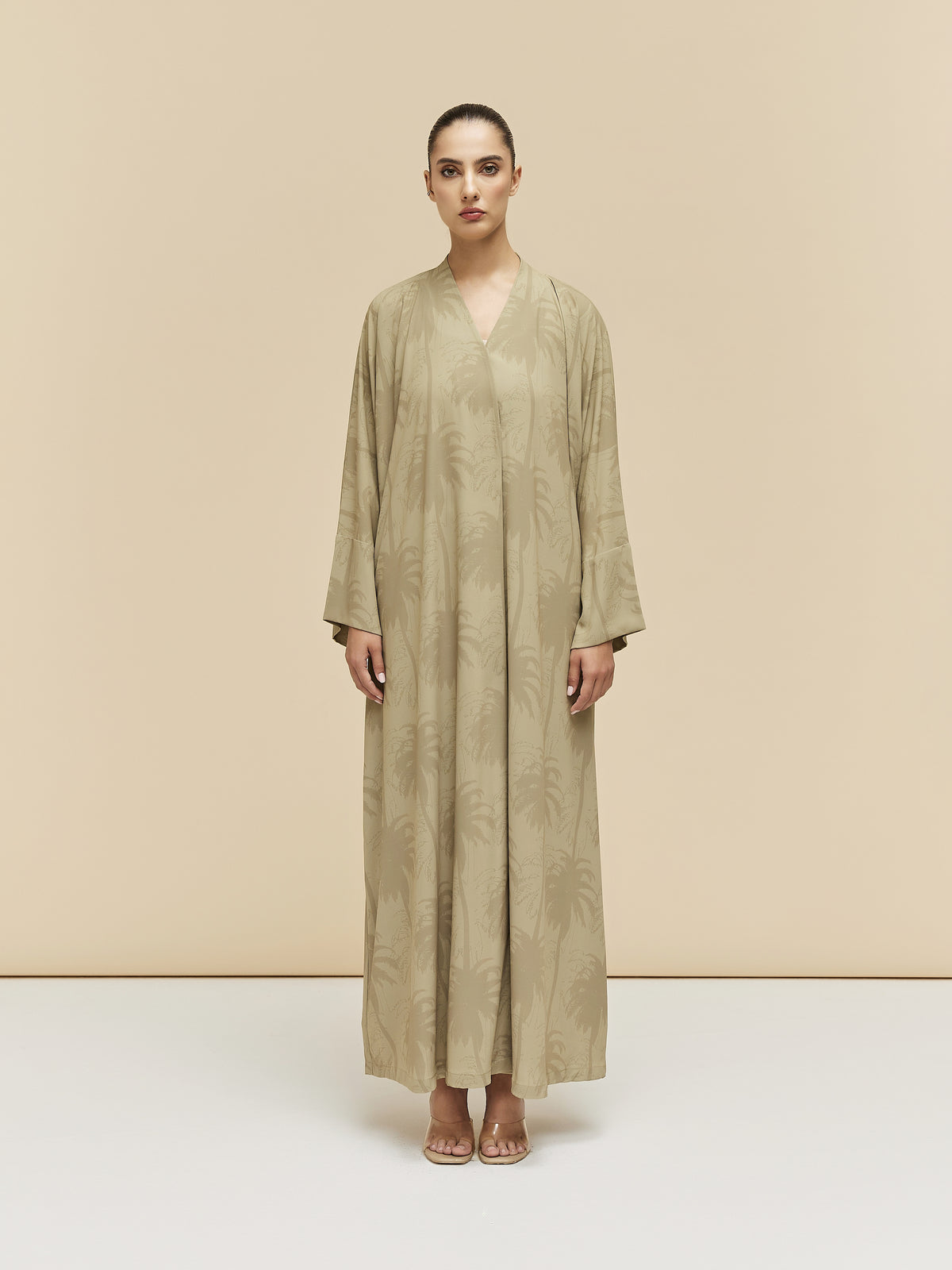 ZARELLE - GGT PALM PRINT - SHEEN GREEN